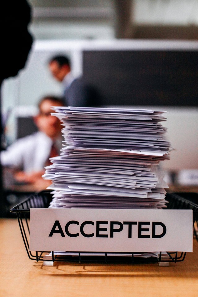Accepted documents tray office — Crypto licenses worldwide.