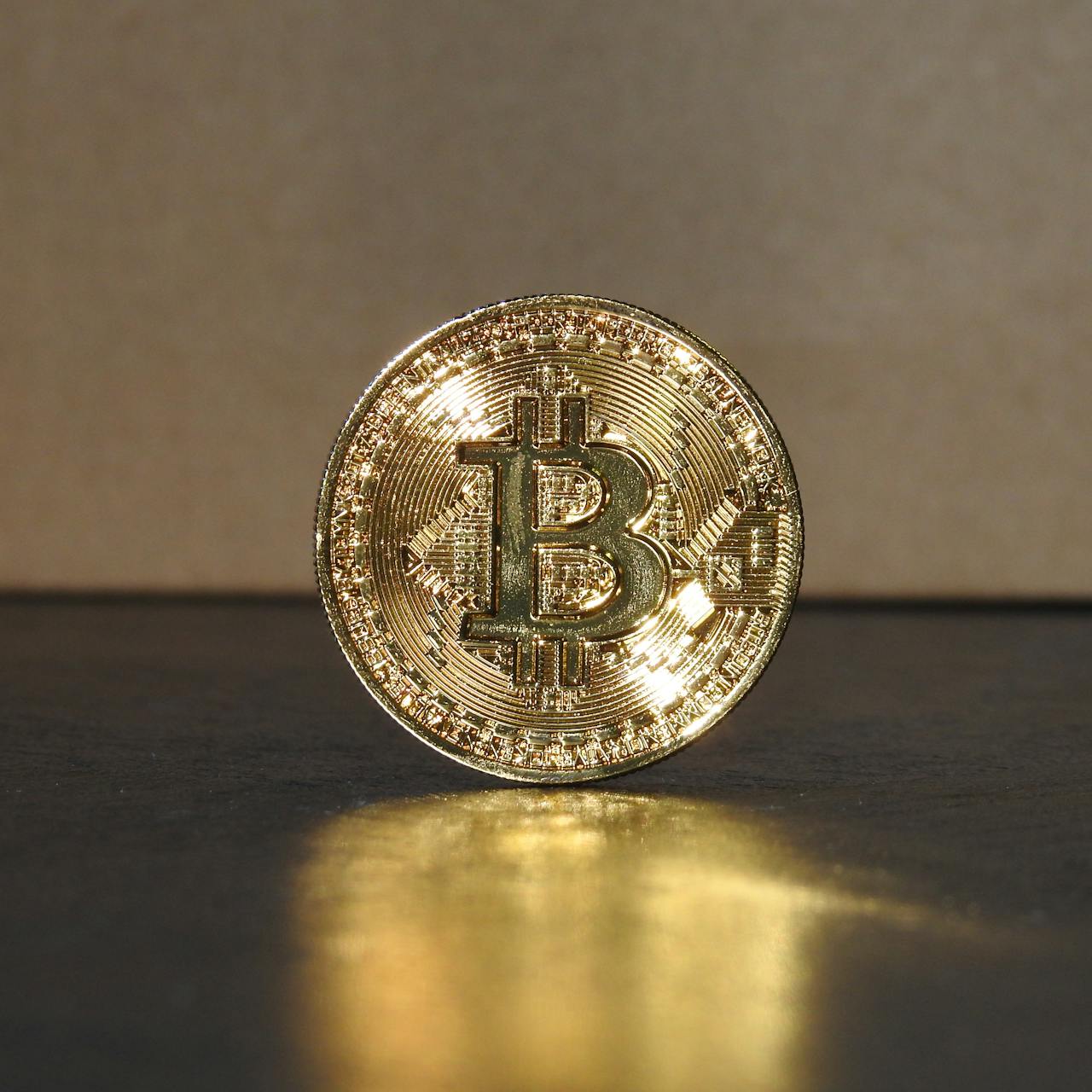 Bitcoin gold coin single glowing — Crypto Licensing Guides: Practical Knowledge from Swiss Expe