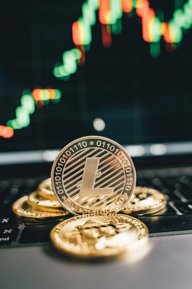 Litecoin bitcoin coins laptop chart — Netherlands Crypto License: DNB Registration & MiCA CASP