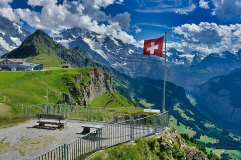 Swiss alps panorama flag — UK Crypto Regulation 2026: FCA Registration & Financial 