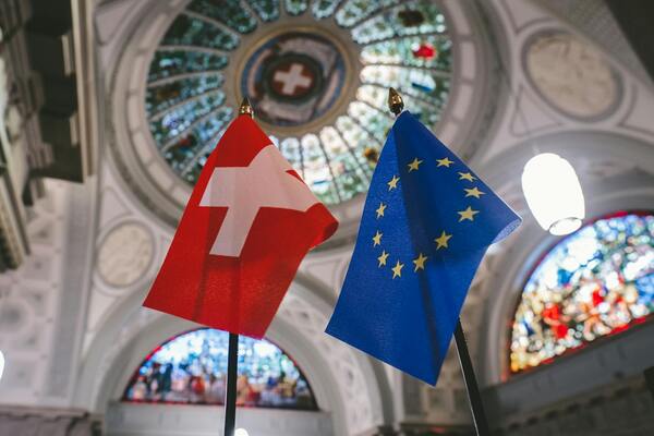Switzerland eu flags church interior — Shelf Companies for Sale